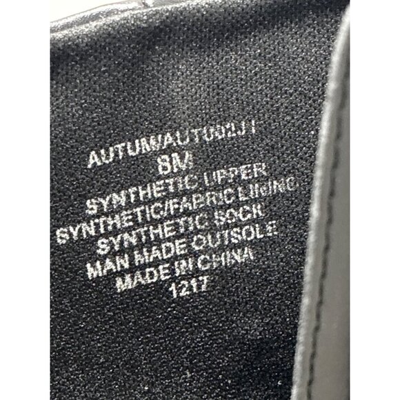 Madden Girl Autumn Platform heeled Black Ankle Motto Bootie Womens size 8 - Picture 7 of 7